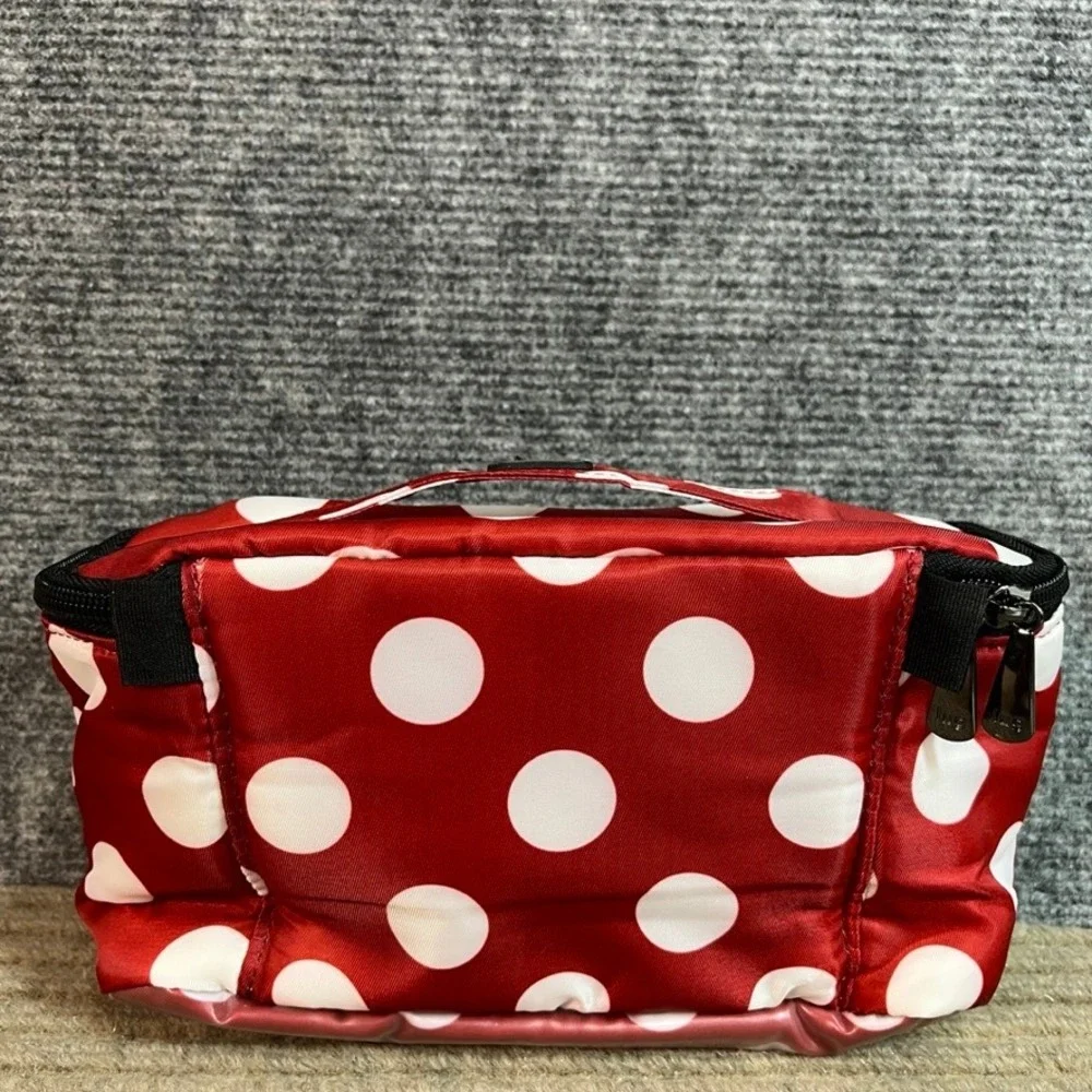 Lug Red White Polka Dot Cosmetic Bag Travel Toiletry Makeup Organizer Pouch